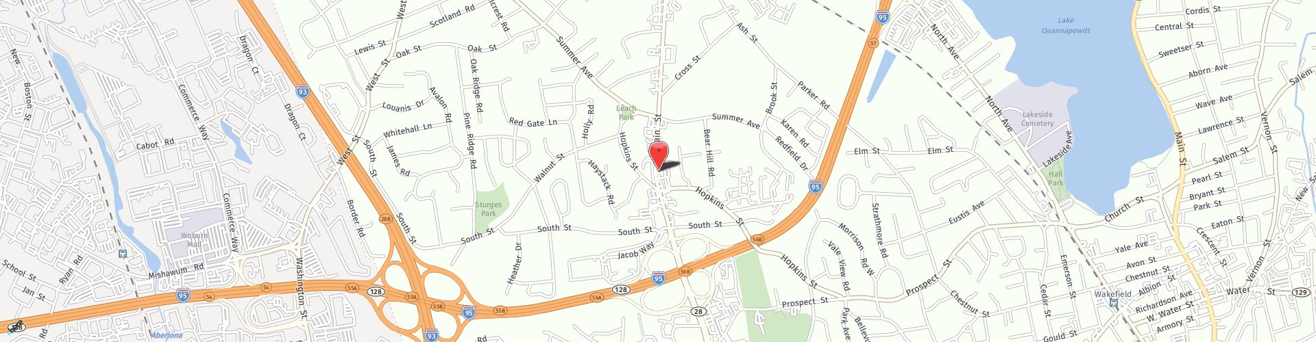 Location Map: 131 Main Street Reading, MA 01867